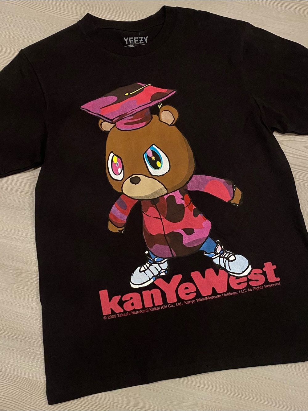 Kanye West Graduation Bear Takashi Murakami Yeezy tshirt